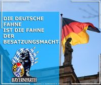 Die deutsche Fahne ist die Fahne der Besatzungsmacht.