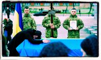 Beerdigung eines Soldaten in Lwow, April 2023.