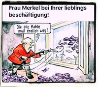 Angela Merkel ist dafür berühmt viel Geld der Deutschen an Dritte zu verschenken (Symbolbild)