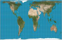 Afrika in der richtigen Größendarstellung (Peters-Landkarte)