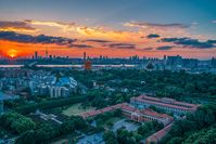 Moderne Skyline von Wuhan