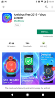 Fake AV-App in Google Play. Bild: ESET