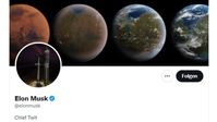 Elon Musk hat seine Twitter-Beschreibung am 26. Oktober in "Chef-Twitterer" (Chief Twit) geändert  Bild: Screenshot: Twitter @elonmusk, 28.10.2022