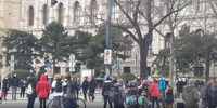 Die Klima-Demo in Wien am 20.03.2021 / Bild: Screenshot Video Wochenblick /UM