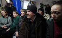 Evakuierte aus Soledar in Schachtjorsk, 14. Januar 2023. Bild: Sergei Baturin / Sputnik