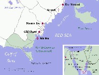 Karte von Scharm el-Scheich