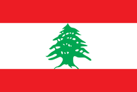Flagge der libanesischen Republik
