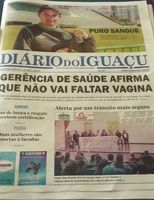 Screenshot der Zeitung „Diario do Iguaçu“