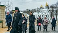 Orthodoxer Geistlicher im Kiewer Höhlenkloster (29.03.23) Bild: Gettyimages.ru / Celestino Arce/NurPhoto
