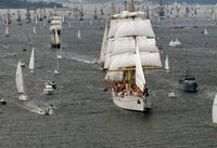 Kieler Woche: Die Gorch Fock auf der Windjammerparade 2014