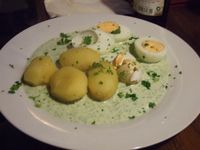 Frankfurter Grüne Soße mit Kartoffeln und Ei