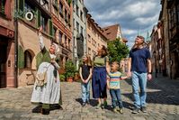 Kinderführung durch die Nürnberger Altstadt.  Bild: "obs/Congress- und Tourismus-Zentrale Nürnberg/Florian Trykowski"