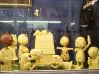 Die Peanuts als Butterschnitzerei auf der Iowa State Fair (2002)