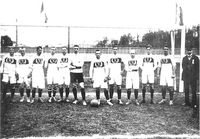 Die deutsche Elf vor dem Rekordsieg gegen Russland (1912)
