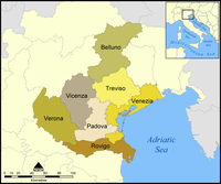 Provinzen in Venetien