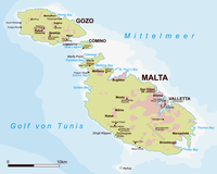 Die Republik Malta (maltesisch Repubblika ta’ Malta, englisch Republic of Malta) ist ein südeuropäischer Inselstaat im Mittelmeer. Sie besteht aus den drei bewohnten Inseln Malta