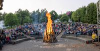 Lagerfeuer "Pfingsten in Westernohe" 2025  Bild: Deutsche Pfadfinderschaft Sankt Georg - DPSG Fotograf: Sebastian Humbek