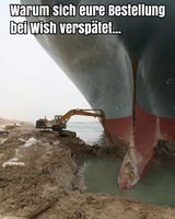 "Schweres Gerät" im Einsatz zur Freilegung des Containerschiffs Evergiven