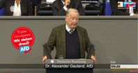 Dr. Alexander Gauland, AfD-Bundessprecher und Vorsitzender der AfD-Bundestagsfraktion, Deutscher Bundestag, 16. Mai 2019