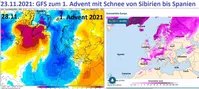 In Deutschland 2021 war es sehr kühl, regnerisch und teils eisig