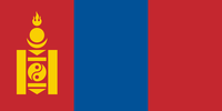 Flagge vom  Mongolischen Staat