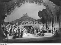 Schluss der Tannhäuser-Inszenierung der Bayreuther Festspiele 1930[1]