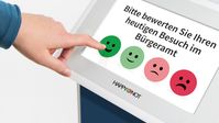 HappyOrNot Feedbacksystem Bild: HappyOrNot GmbH Fotograf: HappyOrNot GmbH