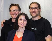 Anja Hirschel (Baden-Württemberg), Sebastian Alscher (Hessen) und René Pickhardt (Rheinland-Pfalz) führen die PIRATEN in den Wahlkampf. Bild: Piratenpartei Deutschland