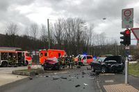 Verkehrsunfall Volmestraße / Wasserloses Tal Bild: Polizei