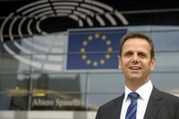 Bernd Kölmel im Europaparlament / Bild: "obs/LKR - Die Eurokritiker"