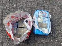 Mit Geld gefüllte Plastiktüten / Bild: Bundespolizei