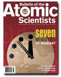 Titelseite der Bulletin of Atomic Scientists zur Weltuntergangsuhr