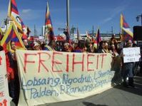 Tibet Proteste in Berlin Bild: Tibet Initiative Deutschland e.V.