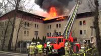 Screenshot aus dem Youtube Video "Brand in Flüchtlingsheim"