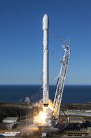 Start einer Falcon 9 v1.2 mit den ersten zehn Iridium-NEXT-Satelliten (2017)