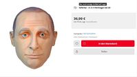 Quelle-Homepage: "Verkleidungsmaske 'Putin Maske'" Bild: Screenshot: Otto-Versand-Webseite, 21.10.2022 / RT
