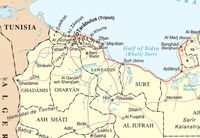 Bani Walid auf Libyen-Karte. Bild: wikipedia.org