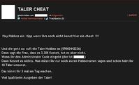 Screenshot eines deutschen Habbo Abzocke-Blogs