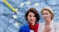 Bild: Hintergrund: Freepik (3); Von der Leyen: © European Union 2019 – Source: EP, Flickr, CC BY 4.0; Edtstadler: BMEIA/Angelika Lauber, Wikimedia Commons, CC BY 2.0; Komposition: Wochenblick / Eigenes Werk