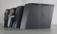 Der Superrechner JUBL steht mit seinen 46 Teraflops jeder Forschung zur Verfügung. Foto: Forschungszentrum Jülich