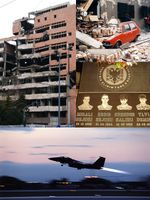 Collage vom Kosovokrieg