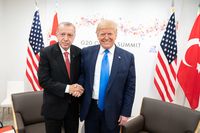 Recep Tayyip Erdoğan  mit Donald Trump in Osaka (2019)