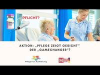 Bild: Screenshot Video: "Aktion: „Pflege zeigt Gesicht“ - der „Gamechanger“?" (https://youtu.be/yyU9sOe5eEo) / Eigenes Werk