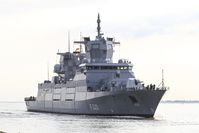Am 03.06.2020 lief die Fregatte „Nordrhein-Westfalen“ in den Marinestützpunkt Wuilhelmshaven ein. Bild:     Kim Brakensiek