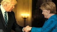 Angela Merkel und Donald Trump (2017)