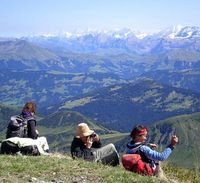 In heissen Sommern suchen Touristen höher gelegene Bergregionen auf. Bild: Eidg. Forschungsanstalt WSL