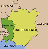 Karte von Inguschetien und Tschetschenien. Bild: de.wikipedia.org