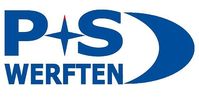 Logo der P+S Werften in Deutshcland. 2010 gegründet durch die Verschmelzung der Volkswerft Stralsund GmbH und der Peene-Werft GmbH.