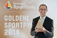 Bundeswirtschaftsminister Altmaier lobt Deutsche Sporthilfe. Prof. Dr. Klaus Steinbach, Preisträger der Goldenen Sportpyramide 2018 Bild: "obs/Stiftung Deutsche Sporthilfe/picture alliance/Dt. Sporthilfe"