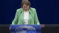 Die finnische Vizepräsidentin des Europäischen Parlaments Heidi Hautala (Grüne), am 05.10.2022 in Straßburg, Belgien. Bild: RT DE